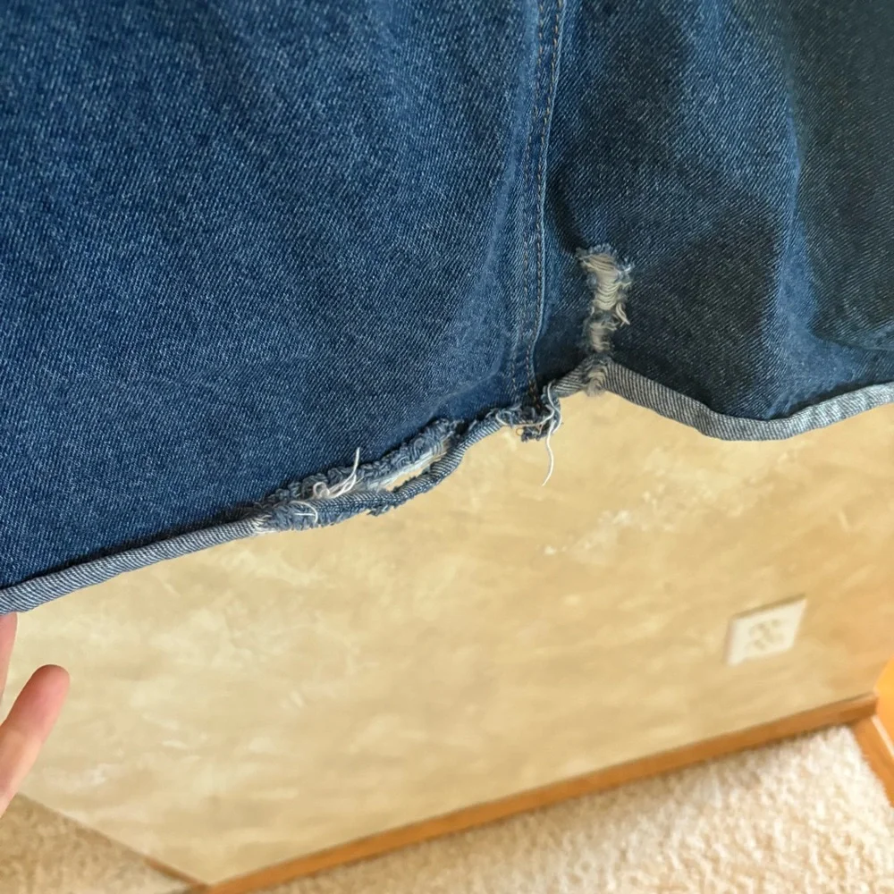 KanCan Blue Distressed Denim Jacket - Picture 3 of 4